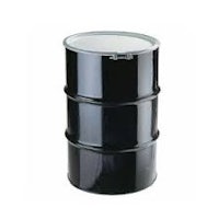 a black barrel on a white background