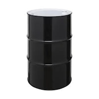 a black barrel on a white background