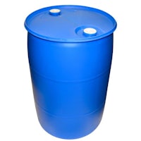 a blue barrel on a white background